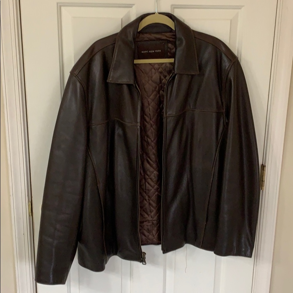 Auth brown leather jacket - Picture 7 of 8